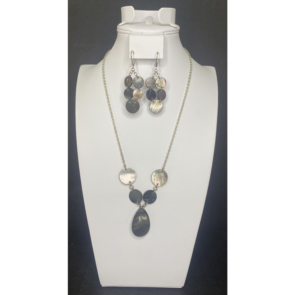 Premier Designs Jewelry Iridescent Beaded Necklace and Earrings New SKU PD29